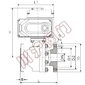 電動(dòng)調(diào)節(jié)球閥 結(jié)構(gòu)圖