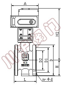 電動V型調(diào)節(jié)球閥 結(jié)構(gòu)圖