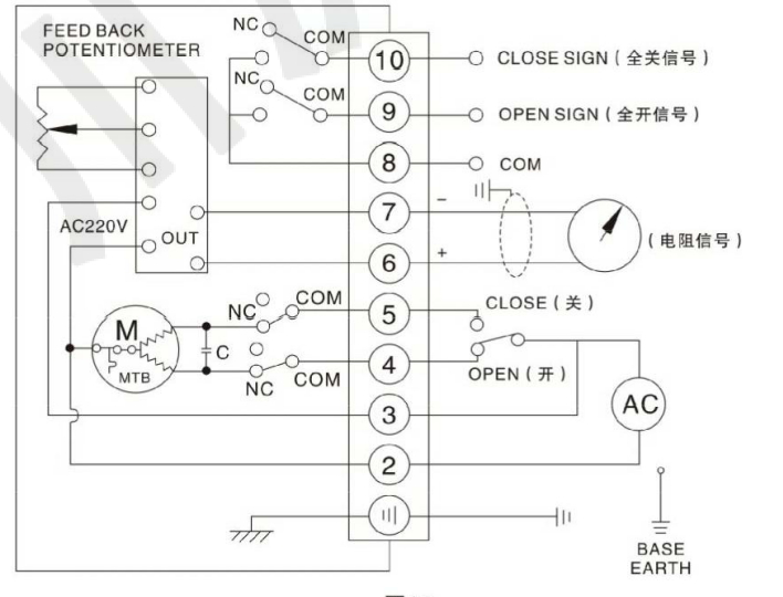 開關(guān)量輸入4-20mA及開關(guān)信號輸出接線圖