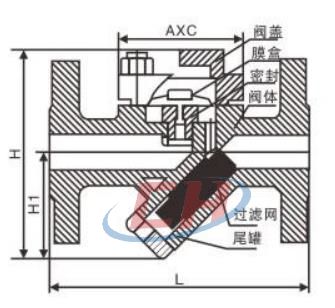 膜盒式蒸汽疏水閥結(jié)構(gòu)圖