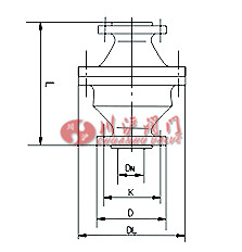 阻爆燃型管道阻火器結(jié)構(gòu)圖