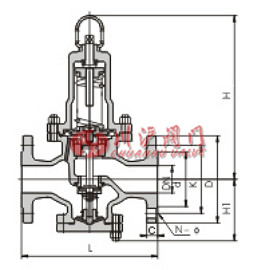 水用減壓閥結(jié)構(gòu)圖