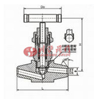 J61Y焊接針型閥結(jié)構(gòu)圖