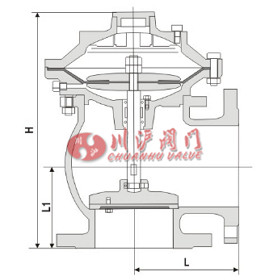 角式排泥閥結(jié)構(gòu)圖