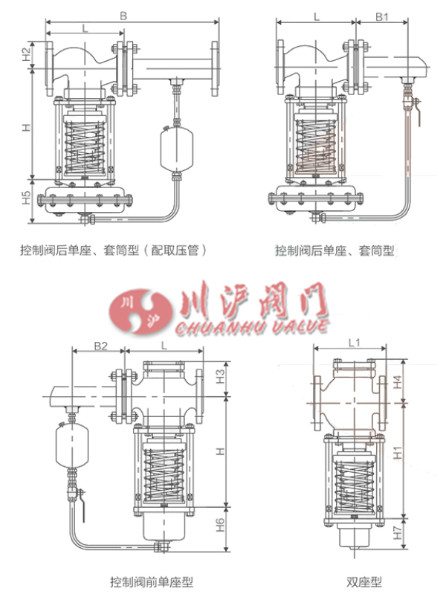 自力式氧氣調(diào)節(jié)閥結(jié)構(gòu)圖